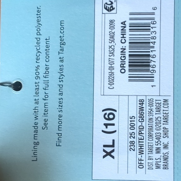 Shade & Shore Off-White Eyelet One Piece High Leg Cheeky Swimsuit W/Strap XL NWT - Picture 6 of 9